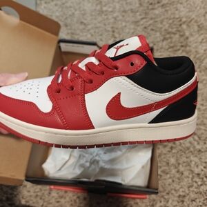 Jordan Air 1 Low Black and Purple Sneakers